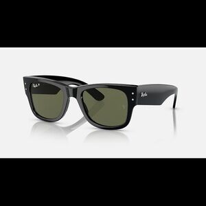 Ray-Ban Black Mega Wayfarer Sunglasses with Dark Lenses